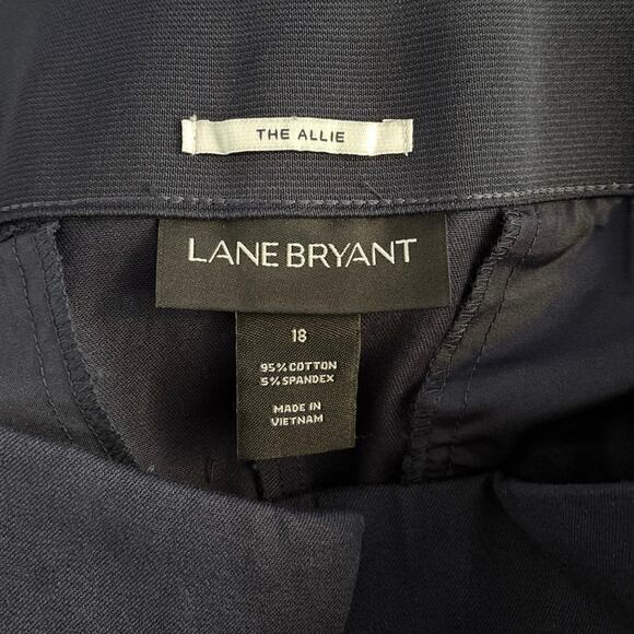 NEW Lane Bryant Plus Size 18 The Allie Crop Pants Navy Blue No Gap Waistband - Picture 4 of 5